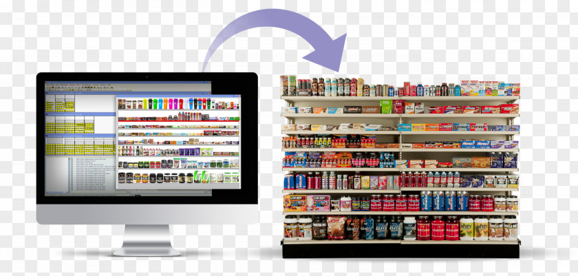 Store Shelf Brand Planogram Sales Endcap PNG