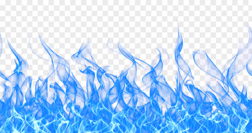 Beautiful Blue Fire Clip Art PNG