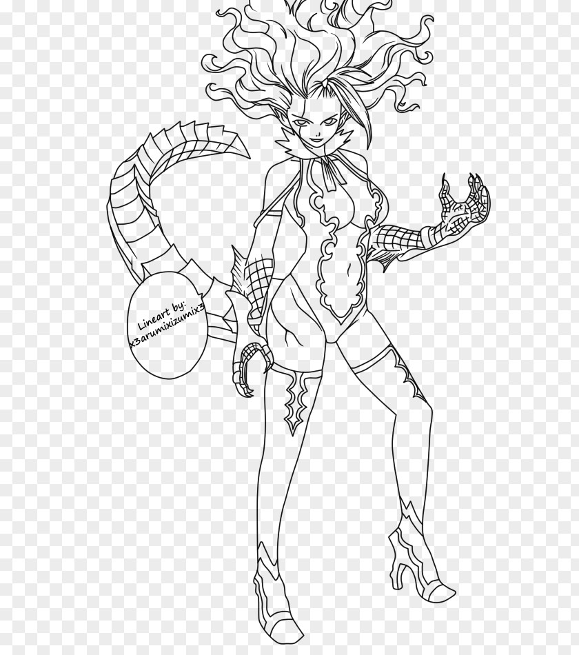 Fairy Tail Line Art Drawing Inker Cartoon PNG