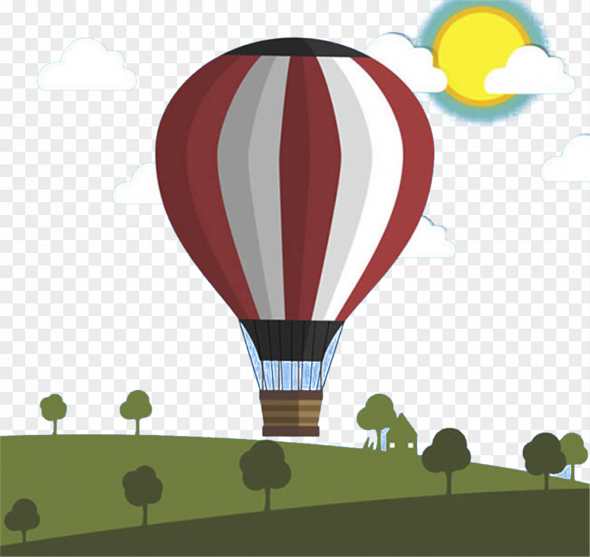 Hot Air Balloon Vector Material Ballooning PNG