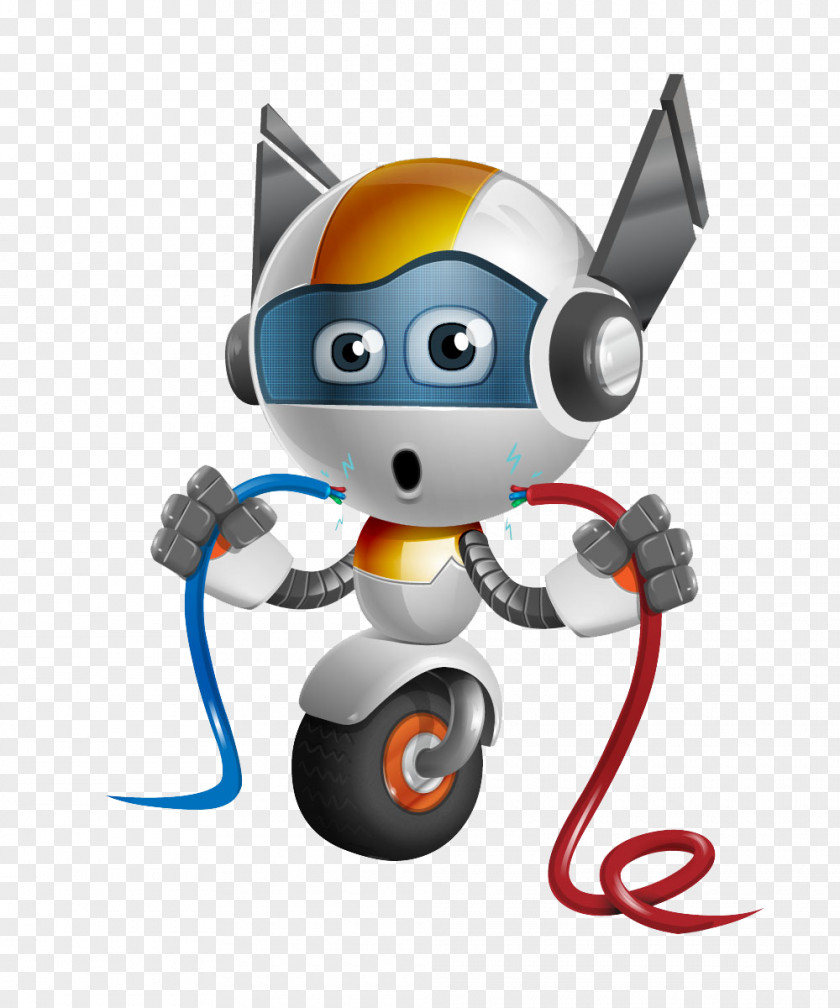 Robot Cartoon Robotic Arm Backup PNG