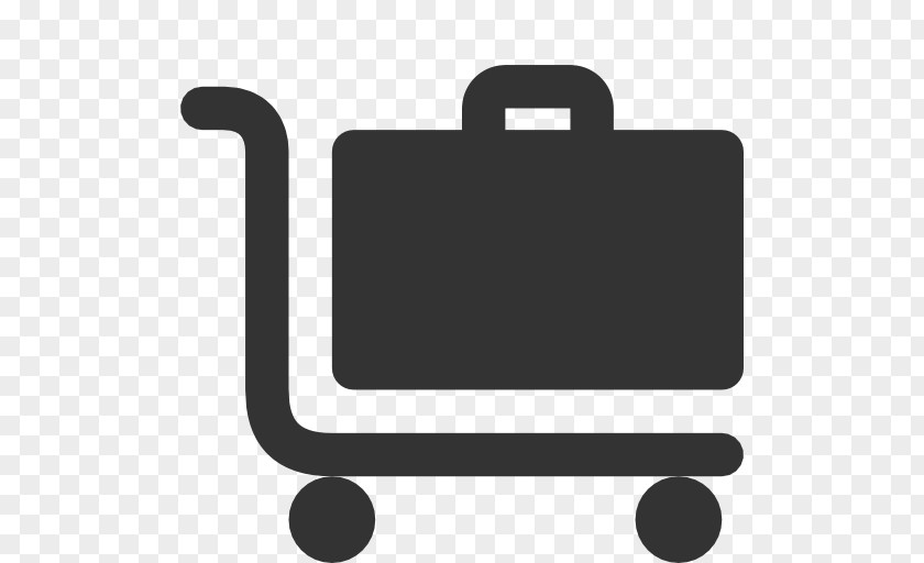 Trolley Baggage Cart Suitcase PNG