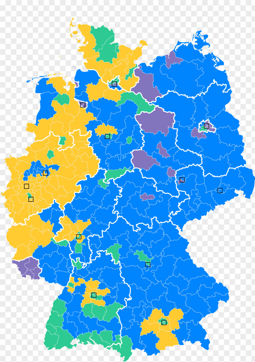 2017 Election Germany Vector Graphics Map Illustration PNG