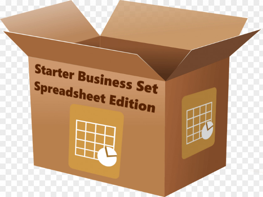 Accounting Spreadsheet Cardboard Box Carton Product Design PNG