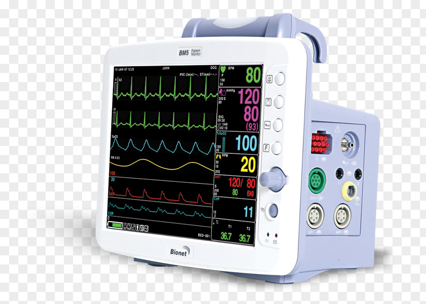 Blood Pressure Monitor Computer Monitors Vital Signs Display Device Thin-film Transistor Touchscreen PNG