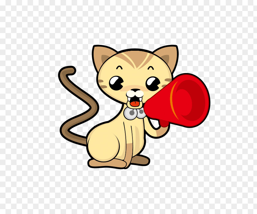 Kitty Trumpet Cat Cartoon Pet PNG