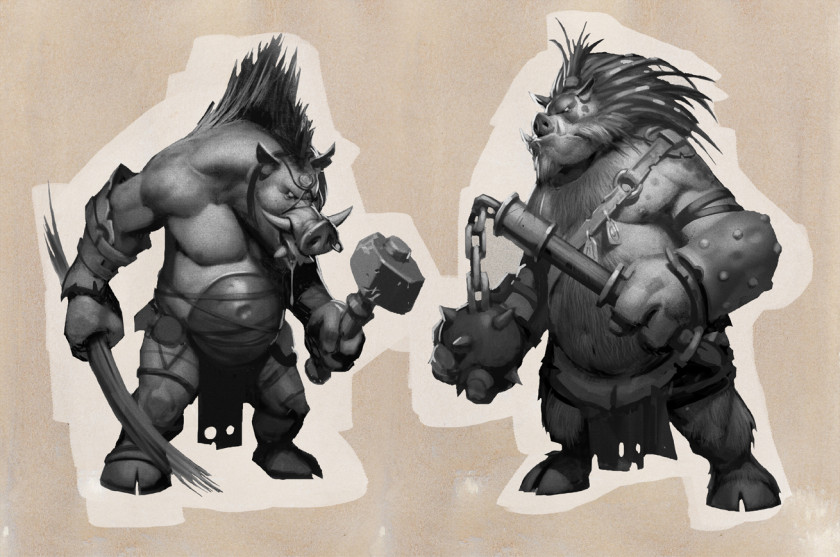 Boar Dota 2 Team Fortress Classic Concept Art Character PNG