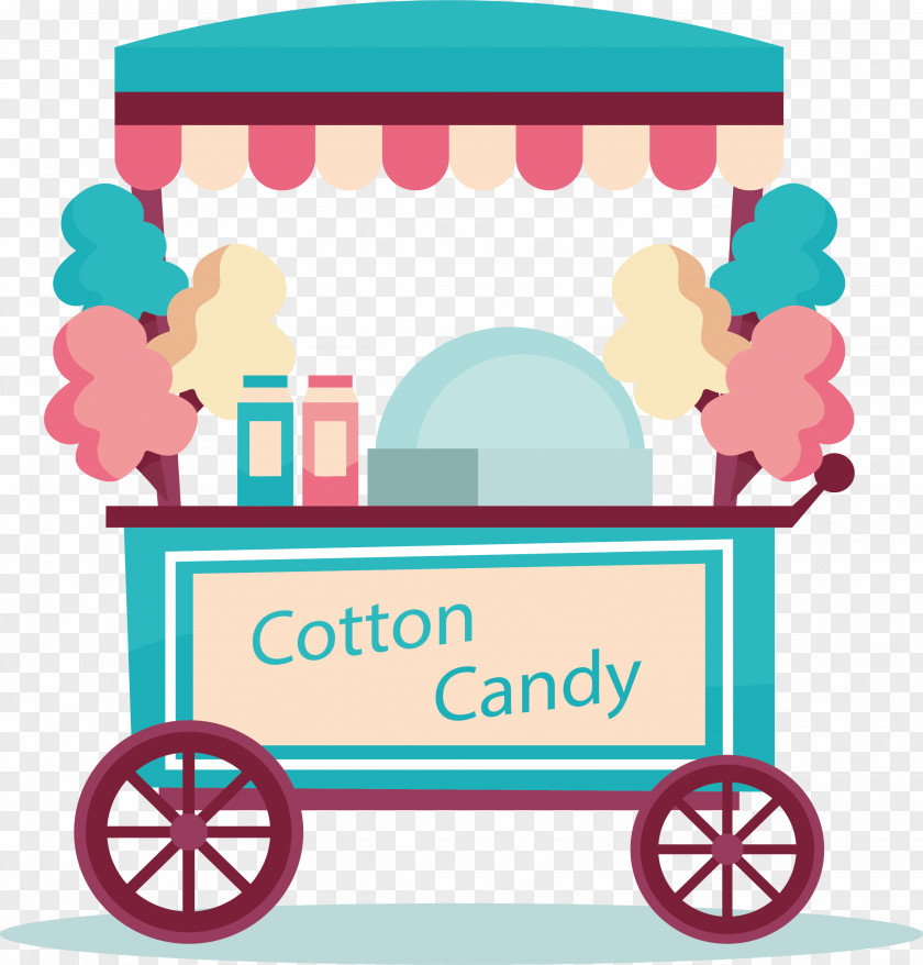 Green Cotton Candy Cart Cane Lollipop Sweetness Clip Art PNG