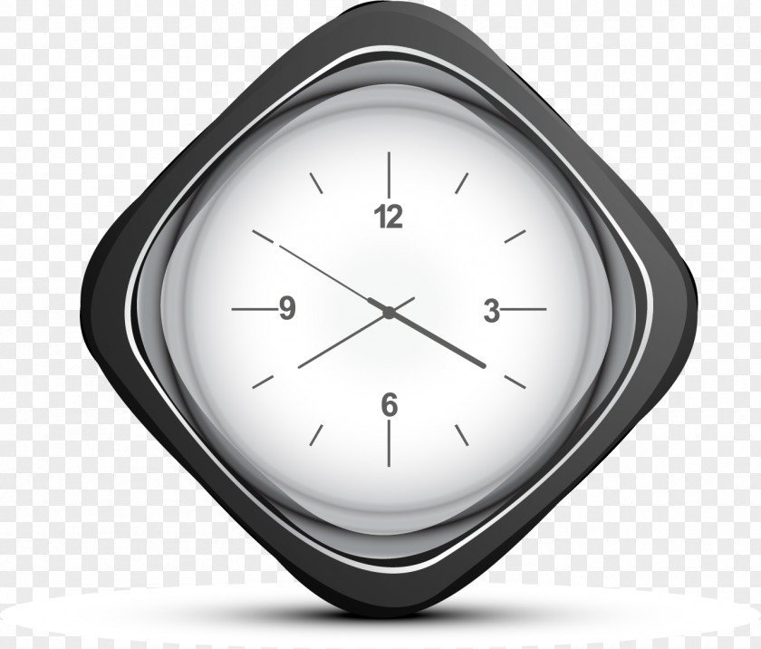 Square Clock Watch Time PNG