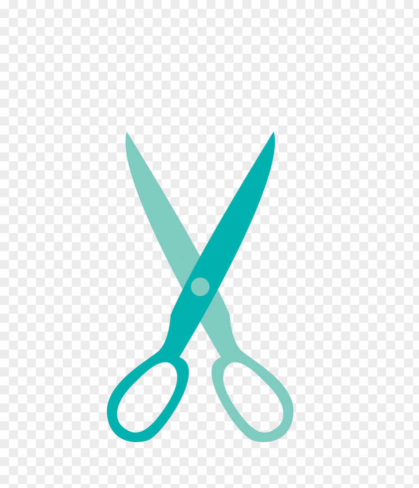 Vector Blue Scissors Tool PNG