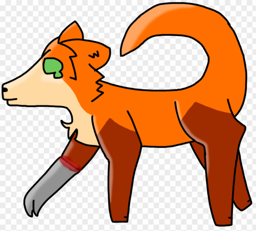 Floating Leaves Red Fox Snout Tail Clip Art PNG