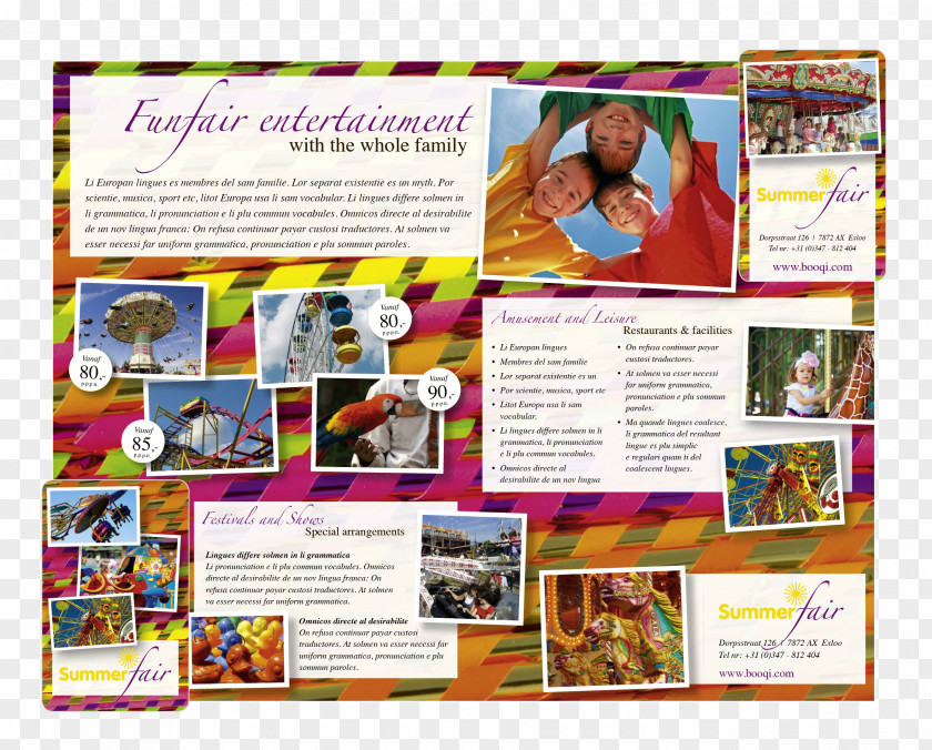 Summer Template Brochure PNG