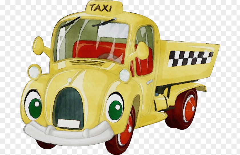 Vehicle Toy Car Yellow Transport PNG