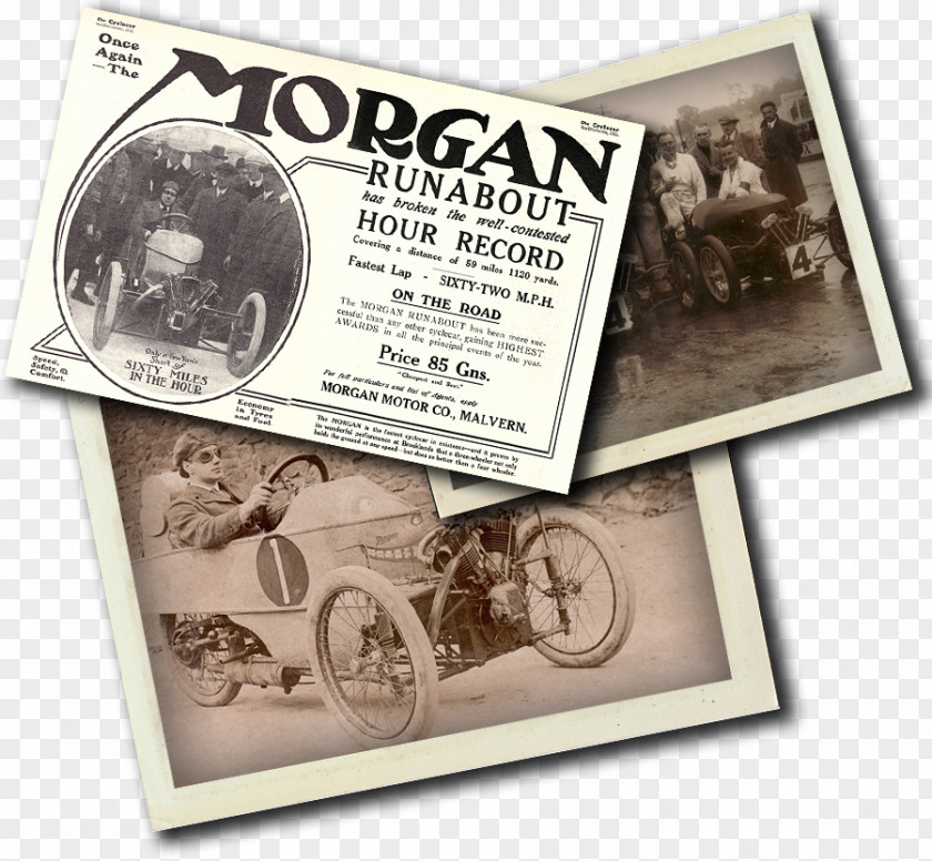 Car Morgan Motor Company Brooklands Roadster Three-wheeler PNG