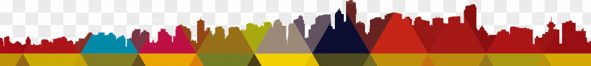 Cartoon City Silhouette Graphic Design PNG