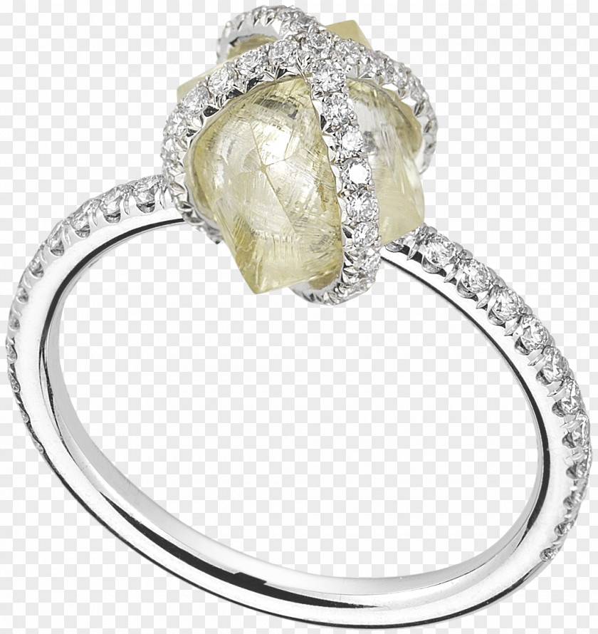 Diamond Rough Engagement Ring Jewellery Wedding PNG