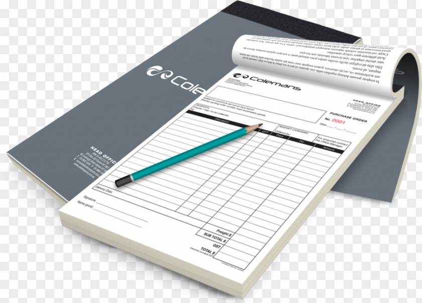 Form Books Printing Invoice Service Notebook PNG