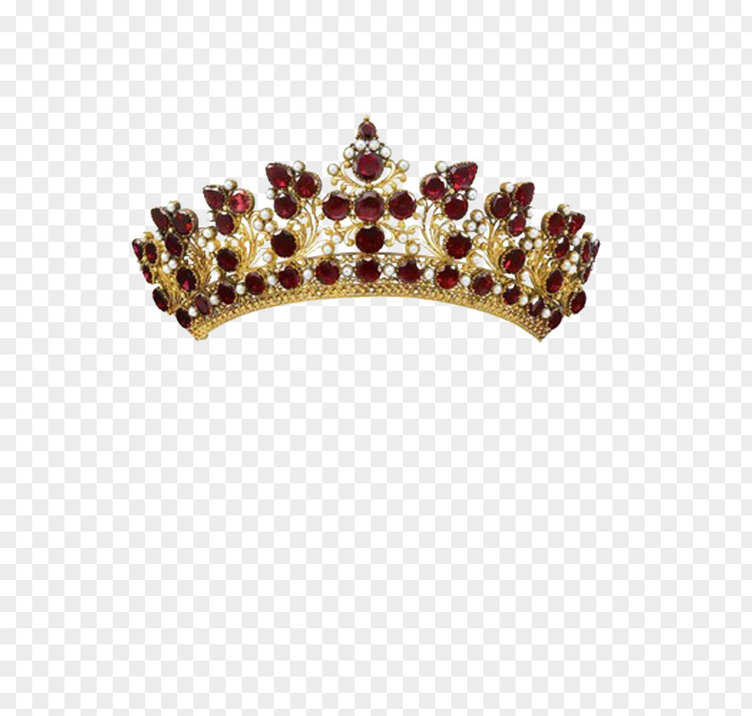 Jewellery Tiara Parure Garnet Crown PNG