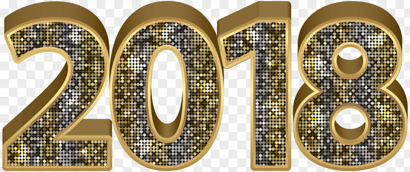 2018 Gold Deco Clipart Image Clip Art PNG