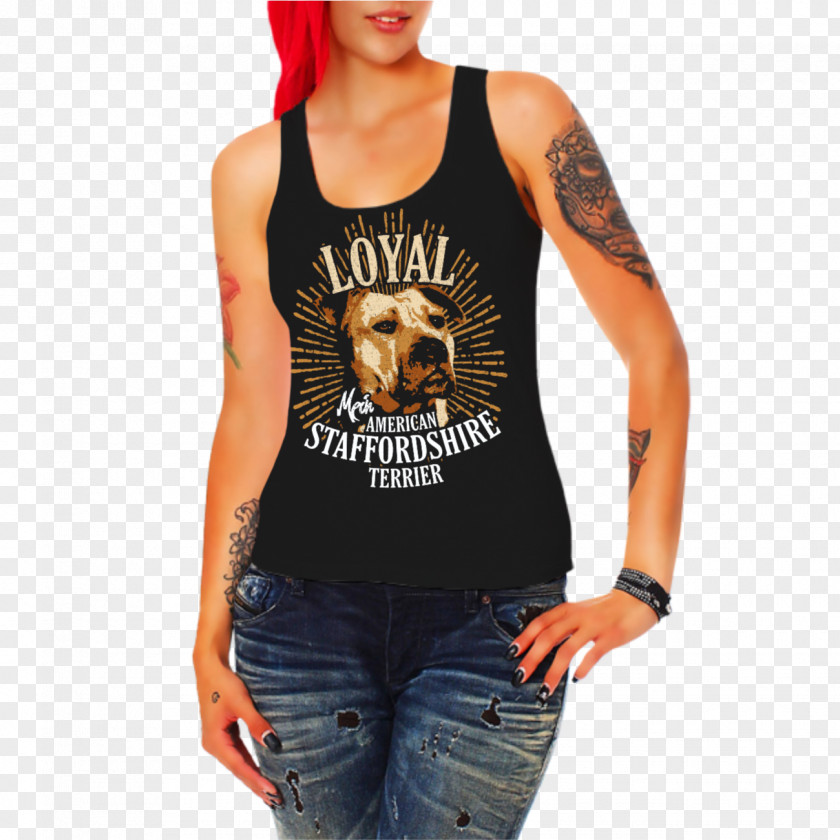 American Staffordshire Terrier T-shirt Crop Top Woman Saying PNG