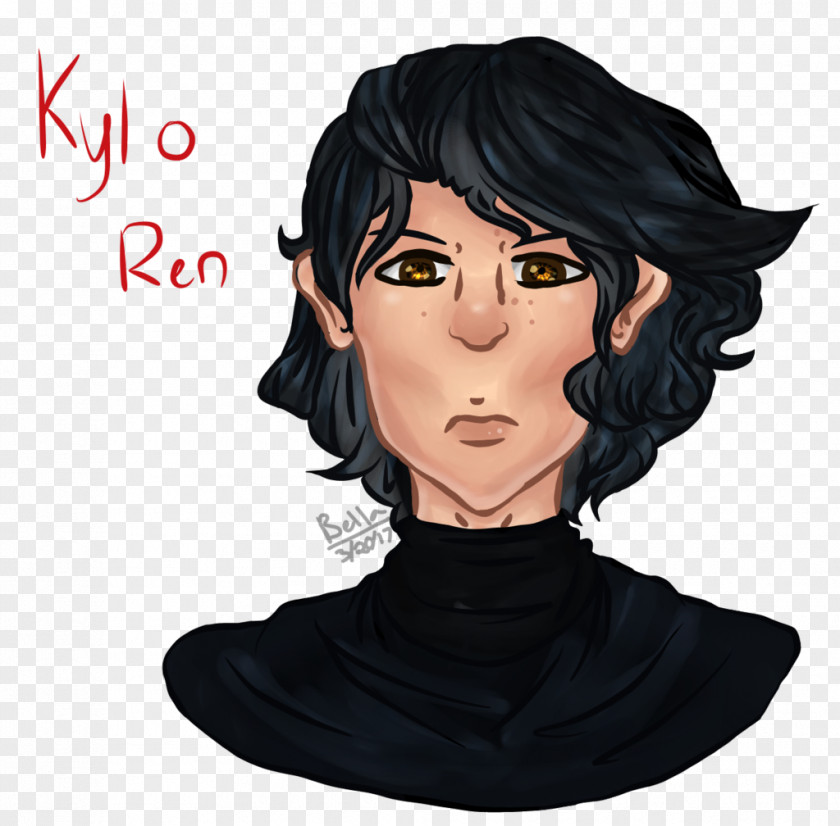 Kylo Black Hair Ren DeviantArt Coloring PNG