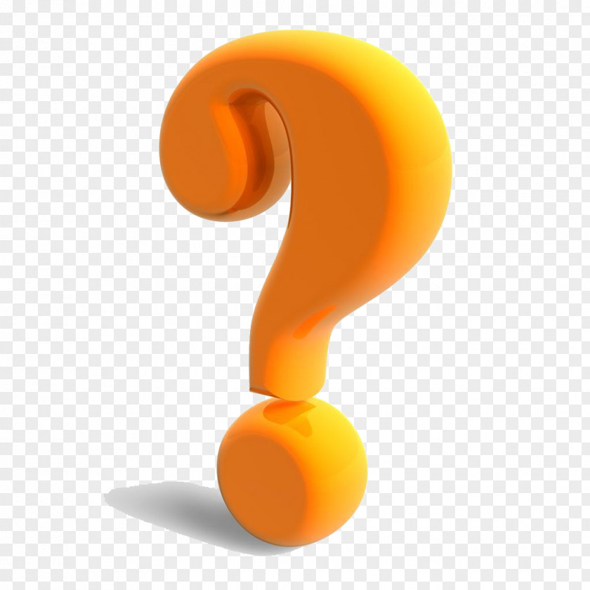 Orange Question Mark Check Icon PNG