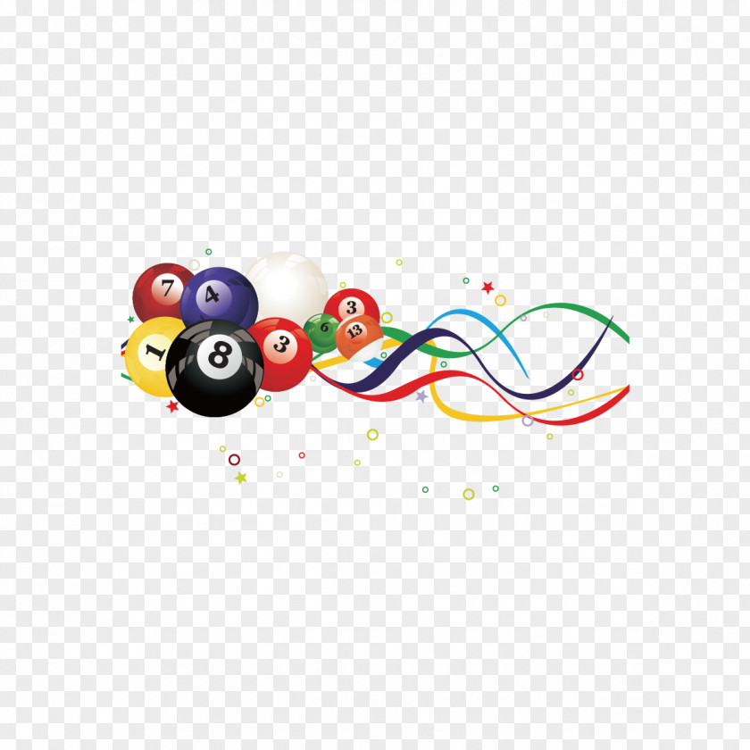Billiards And The Wavy Line Graphic Design PNG