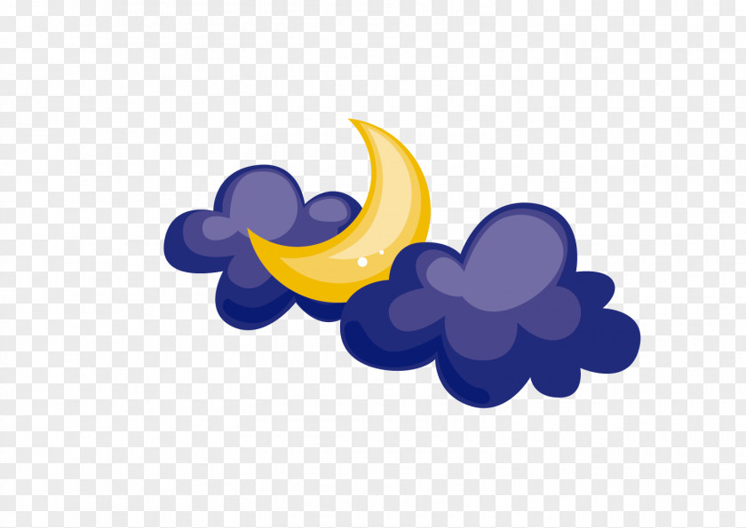 Cartoon Weather Download Moon Icon PNG