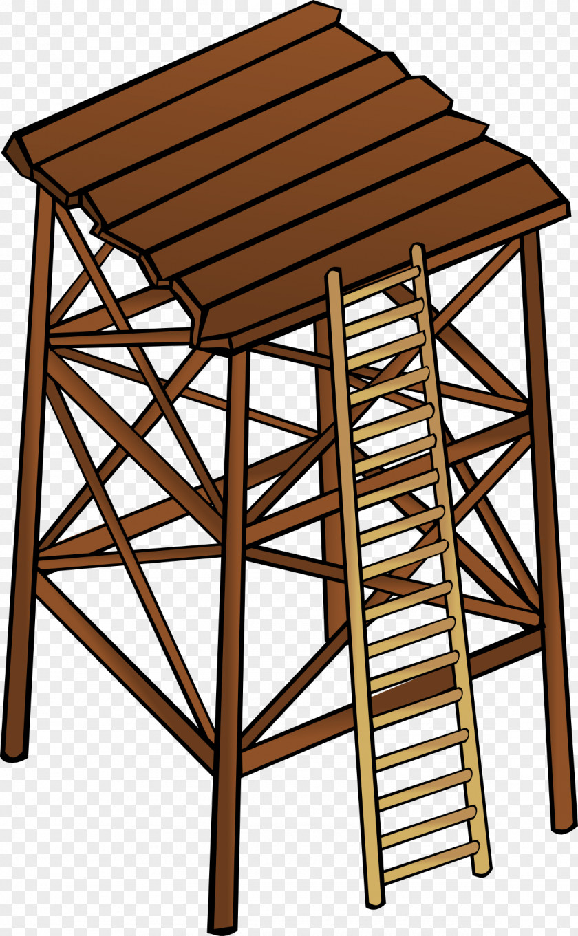 Ladder Watchtower Clip Art PNG