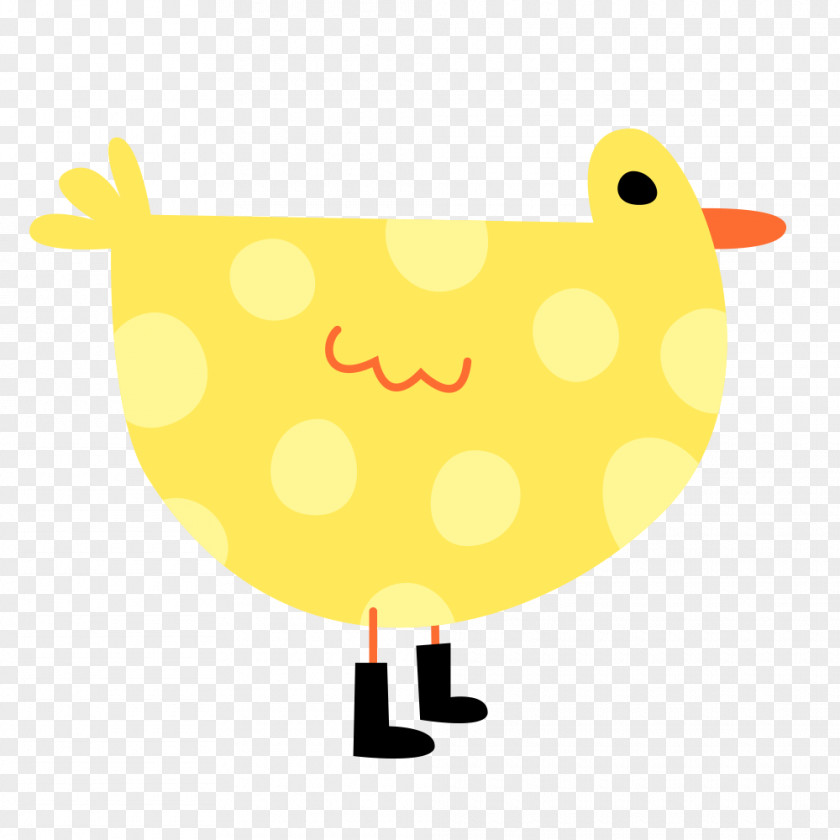 Painted Yellow Chick Illustration Material Bird PNG