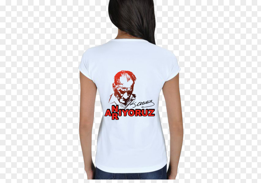 T-shirt Shoulder Sleeve Woman Promotion PNG