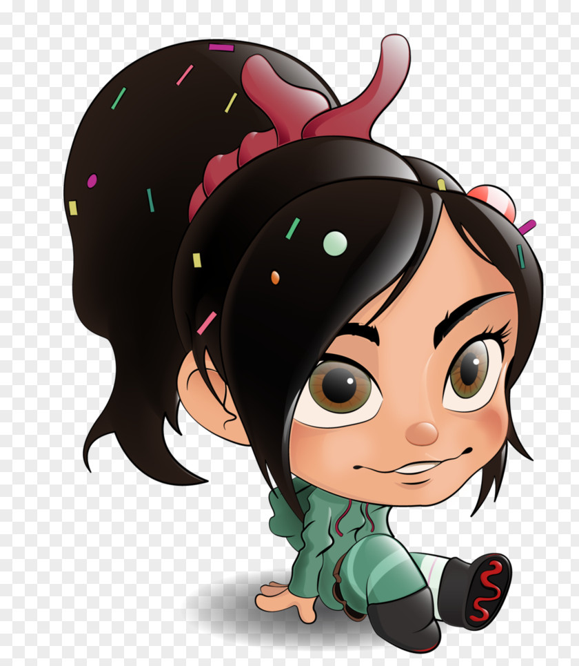 Wreckit Ralph Black Hair Figurine Clip Art PNG