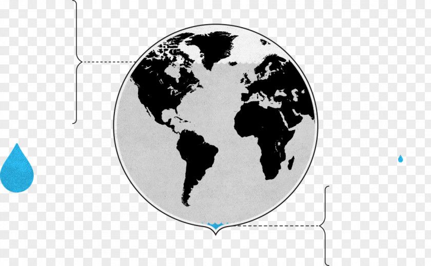 Water Globe World Map Earth PNG