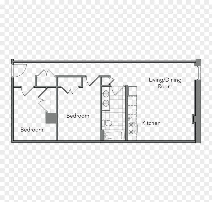 Apartment Third & Rhode Apartments Floor Plan Studio Renting PNG