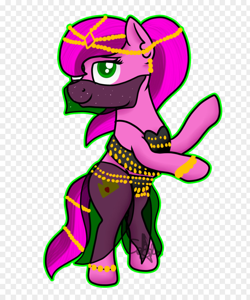 Belly Dancer Horse Pink M Clip Art PNG