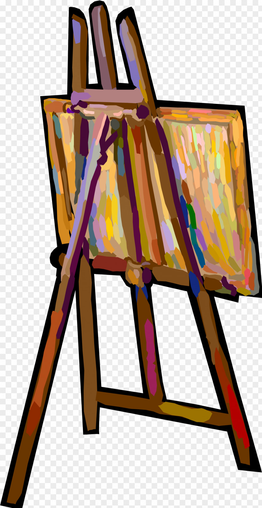 Canvas Easel Art Museum Painting Clip PNG