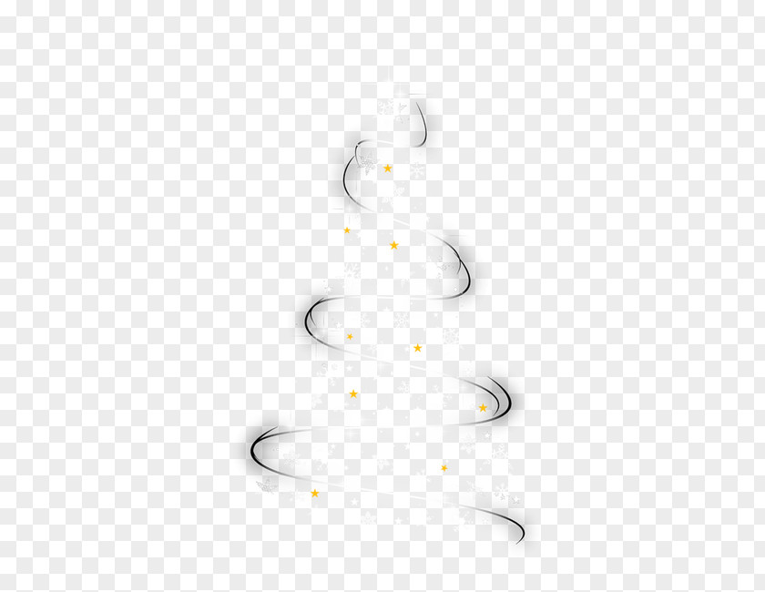 Christmas Tree Shining Stars White Pattern PNG
