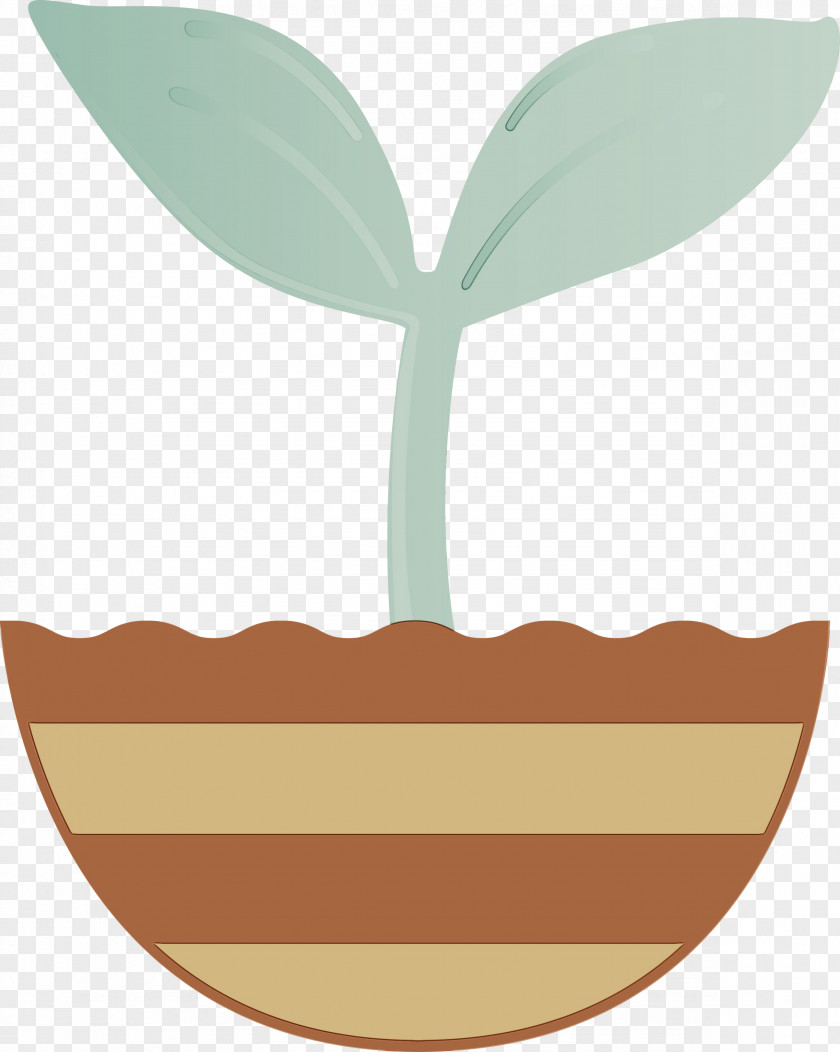 Leaf Tree Plant Logo Beige PNG