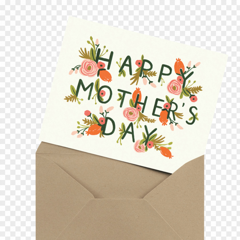 Mothers Day Mother's Greetings Paper Image PNG