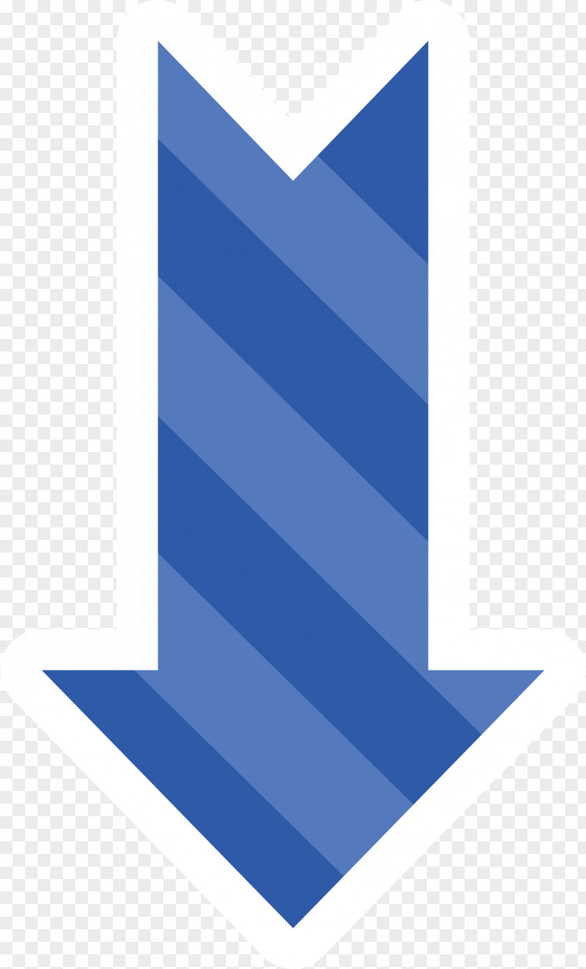 Blue Stripe Down Arrow Euclidean Vector Adobe Illustrator Computer File PNG