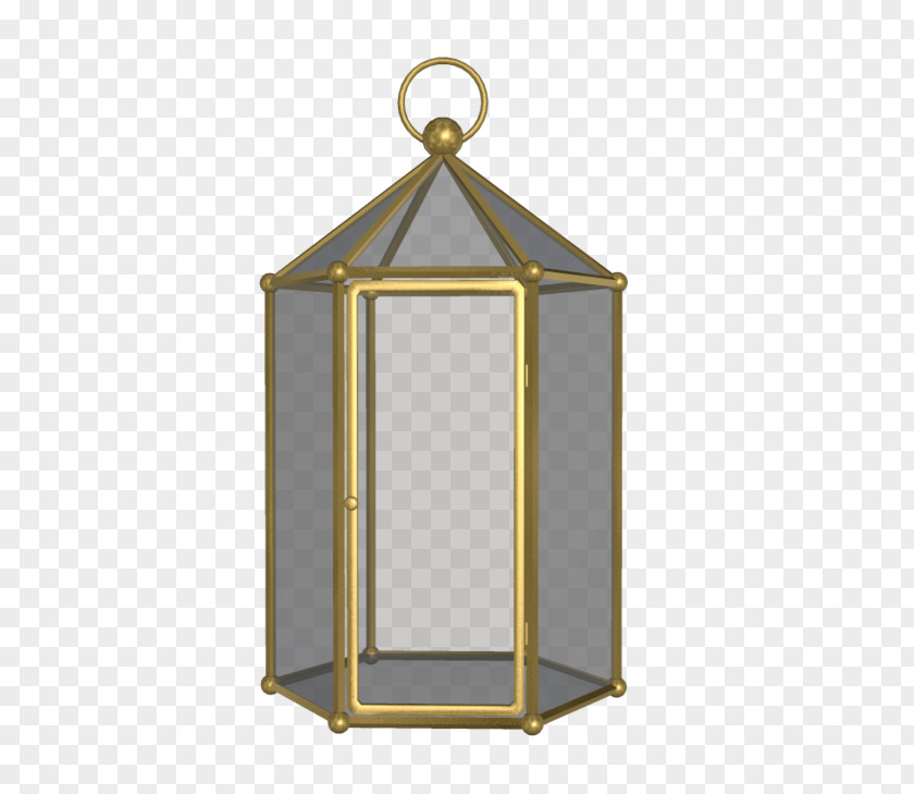 Lantern Element 01504 Light Fixture Brass PNG