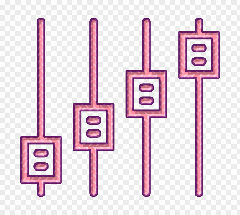 Pink Controls Icon Adjust Essential Set PNG