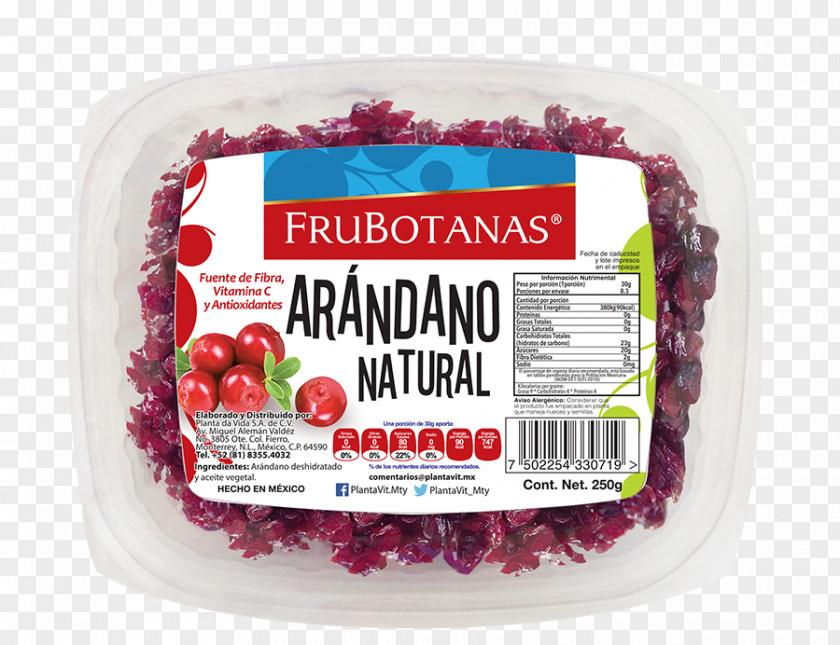 TAJIN Dried Cranberry Planta Da Vida Fruit Dehydration PNG