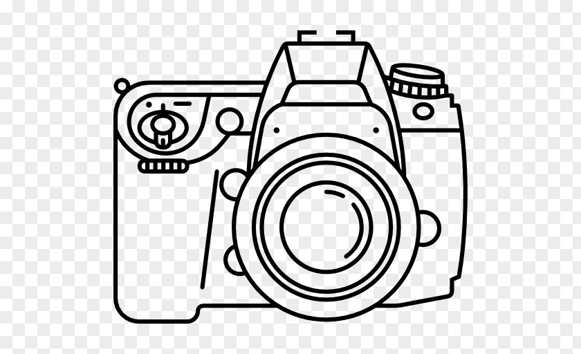 Vector Wireframe Nikon D90 Camera Photography PNG
