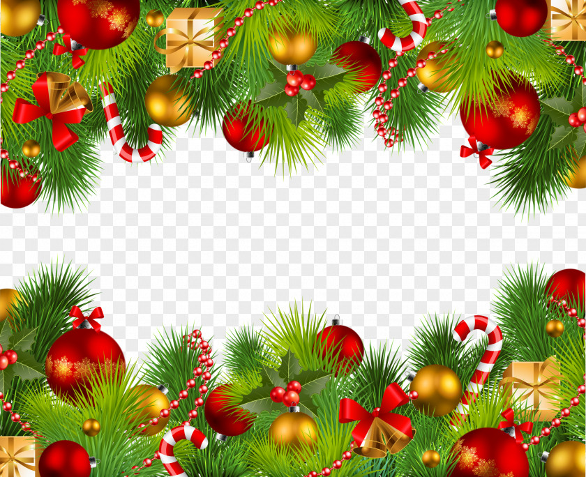 Christmas Image Border Clip Art PNG