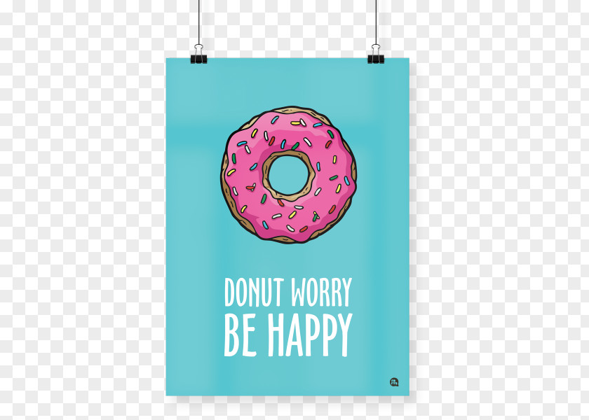 Donut Worry Donuts Quadro Painting PNG