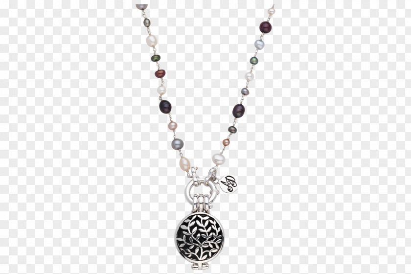 Necklace Locket Jewellery Pearl Silver PNG