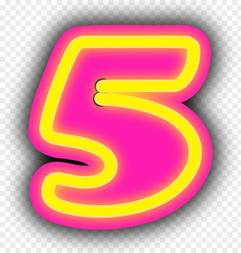 Number 5 Numeral System Clip Art PNG