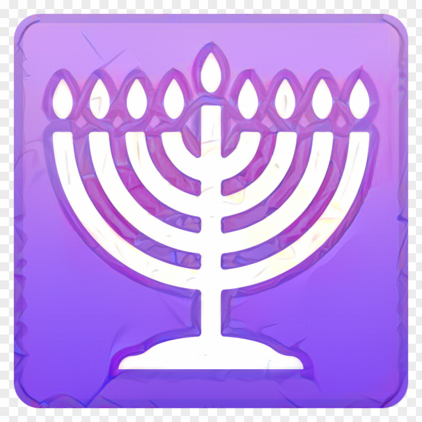 Candle Holder Violet Hanukkah PNG
