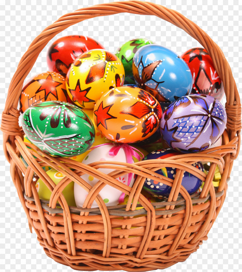 Easter Eggs Basket Bunny Egg Hunt PNG